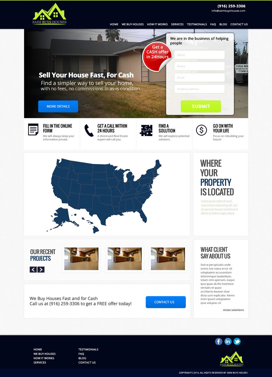 Web-Design von incisesolutions für GSH Funding, Inc. | Design #4051266