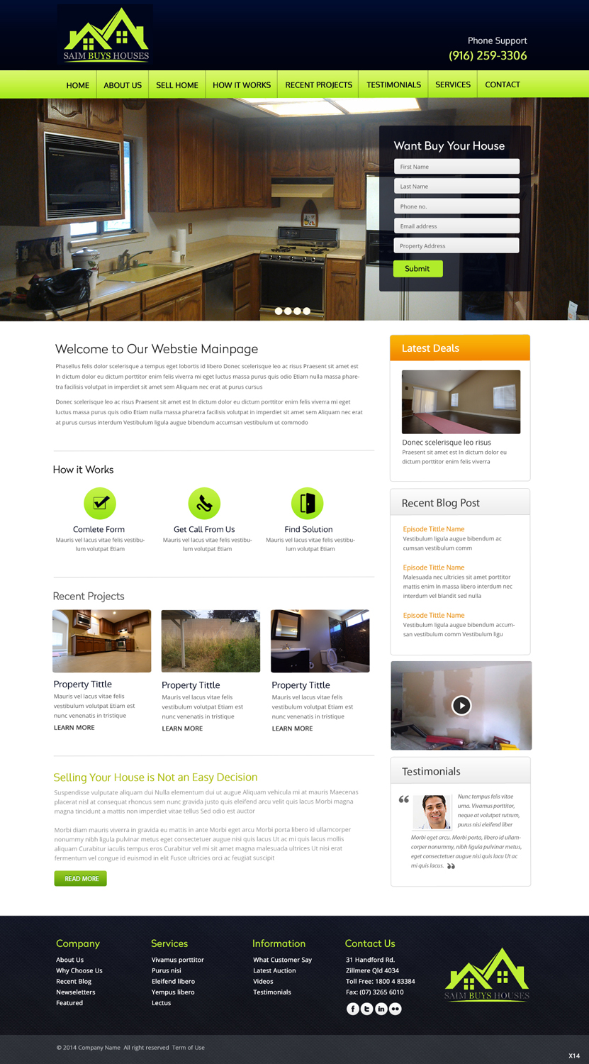 Web-Design von pb für GSH Funding, Inc. | Design #4014428