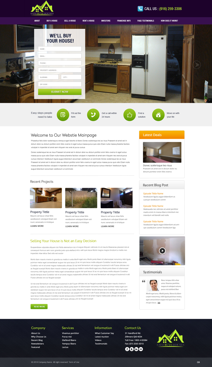 Web Design by pb for GSH Funding, Inc. | Design #4045243