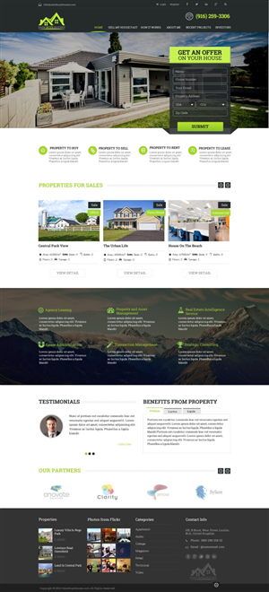 Web Design par TechWise pour GSH Funding, Inc. | Design : #4032725