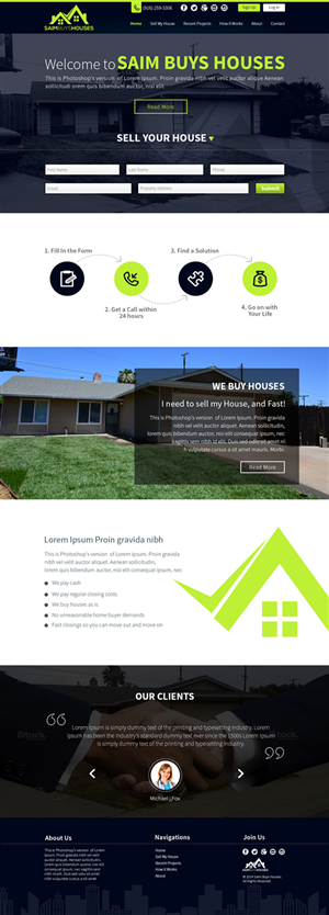 Web Design par TechWise pour GSH Funding, Inc. | Design : #4054815