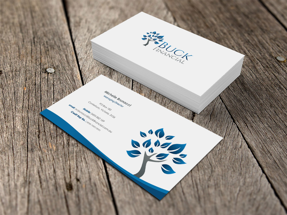 Visitenkarten-Design von Eggo May P für Buck Financial Group | Design #4070637