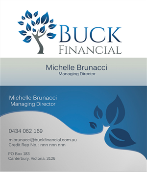 Design de Carte de Visite par C.MUN pour Buck Financial Group | Design #4100724