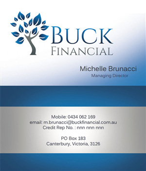 Business Card Design by C.MUN for Buck Financial Group | Design: #4106961