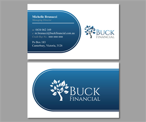 Business Card Design by MessyDesk for Buck Financial Group | Design: #4084282