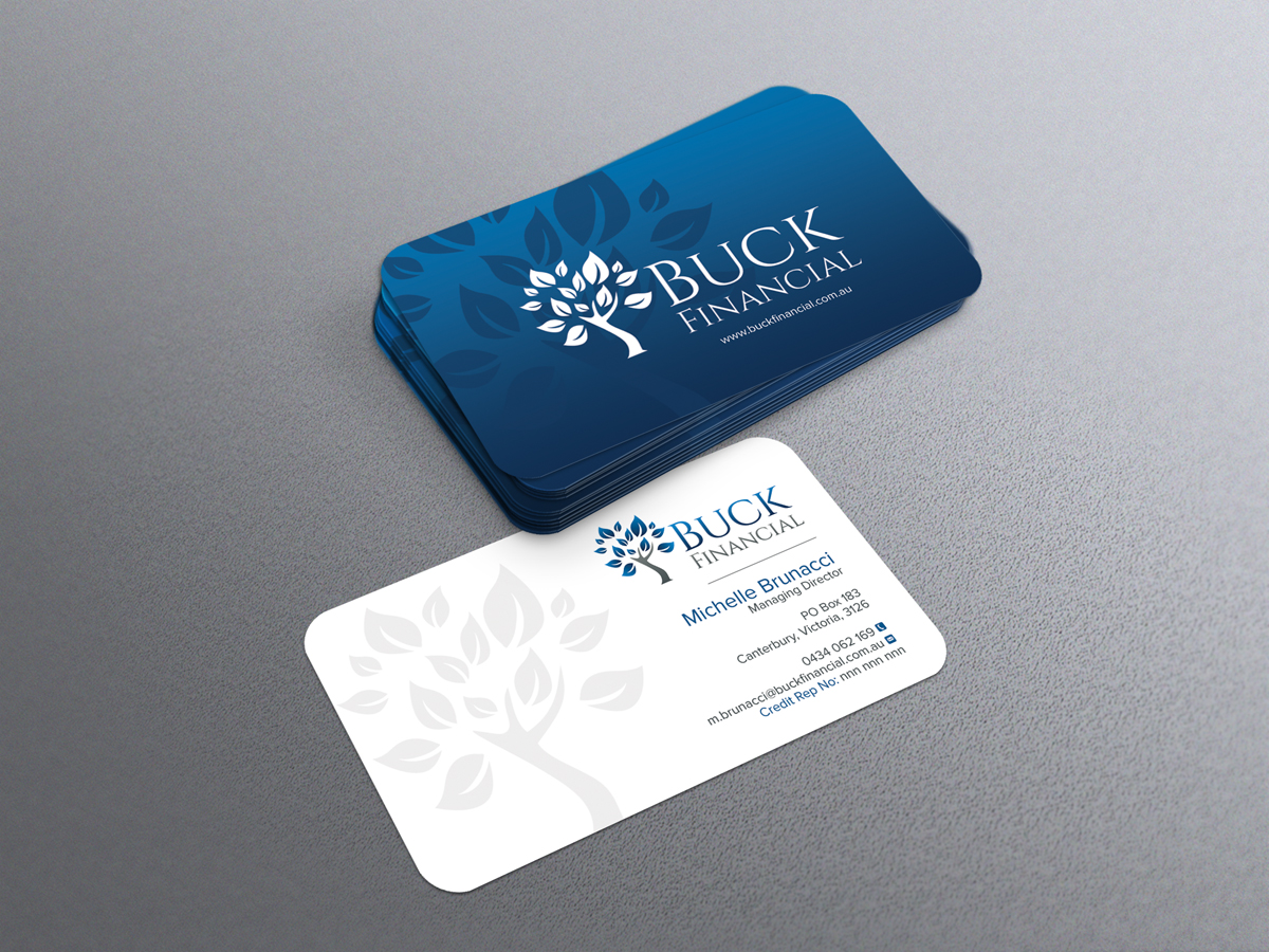 Business Card Design by diRtY.EMM for Buck Financial Group | Design #4105061