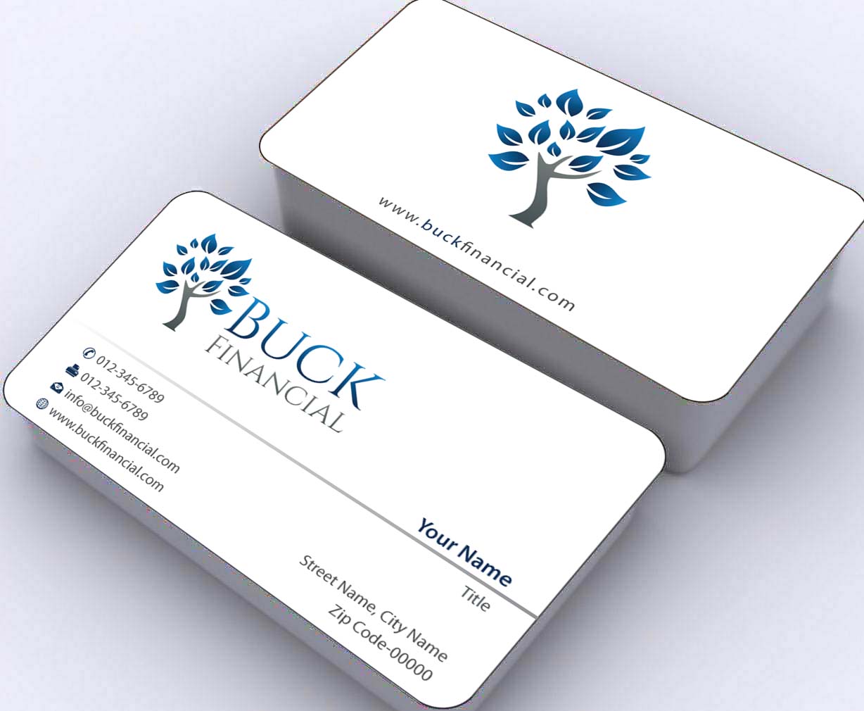 Visitenkarten-Design von Sbss für Buck Financial Group | Design #4009573