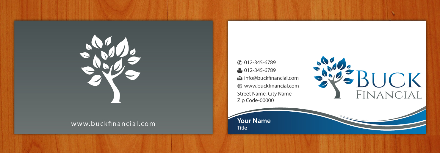 Business Card Design by Sbss for Buck Financial Group | Design #4010313