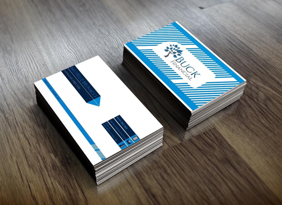 Visitenkarten-Design von NovanopArts für Buck Financial Group | Design #4006678