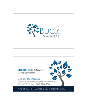 Business Card Design by Logomac Design for Buck Financial Group | Design: #4146603
