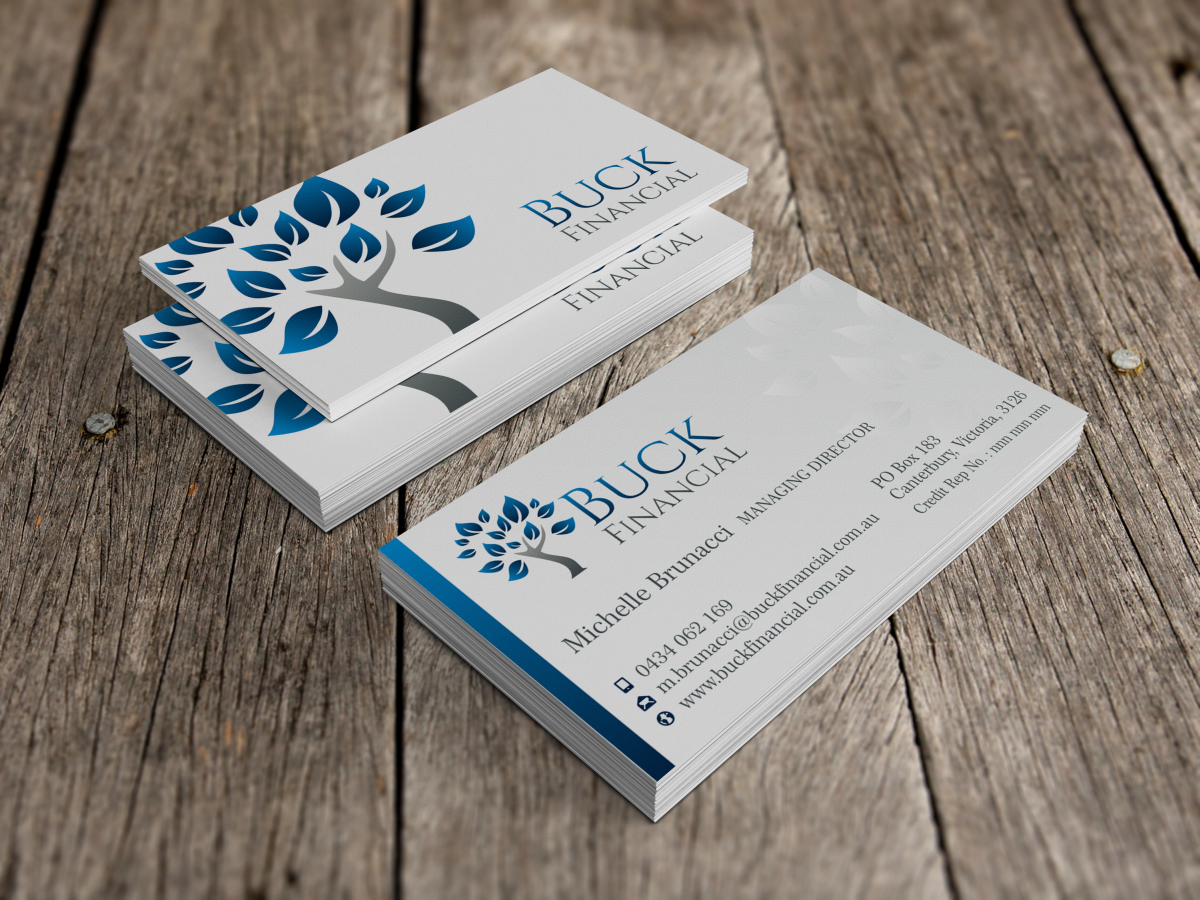 Business Card Design by HYPdesign for Buck Financial Group | Design #4017671
