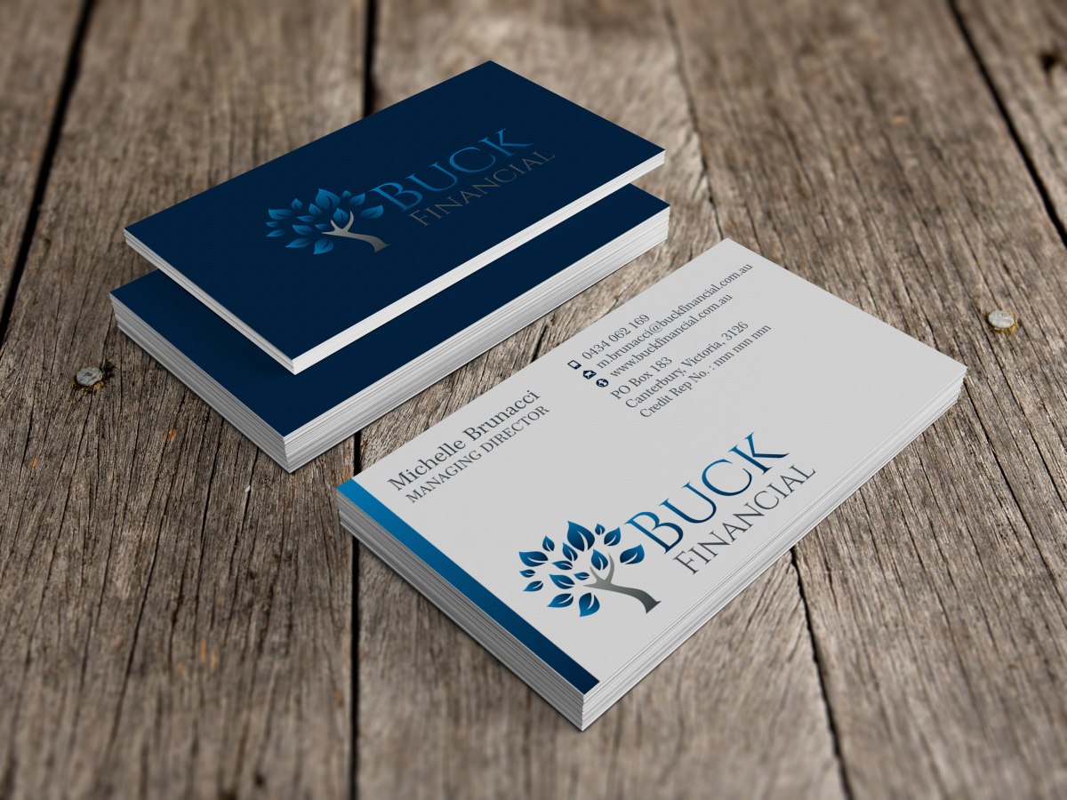 Visitenkarten-Design von HYPdesign für Buck Financial Group | Design #4017680