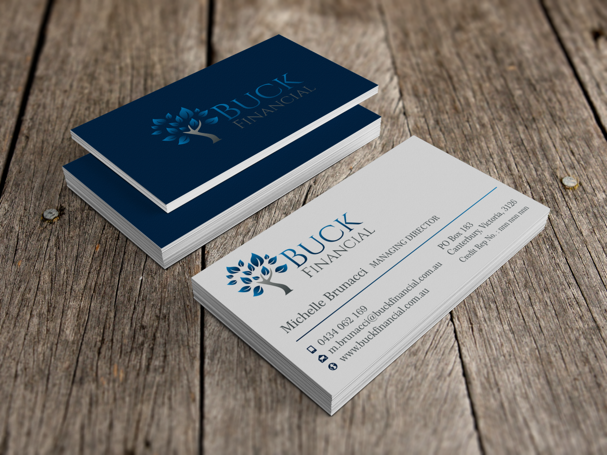 Diseño de Tarjeta de Presentación por HYPdesign para Buck Financial Group | Diseño #4017692