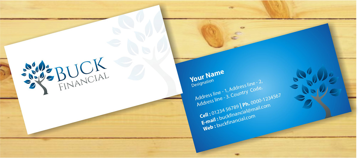 Visitenkarten-Design von kiyos creativities für Buck Financial Group | Design #4001394