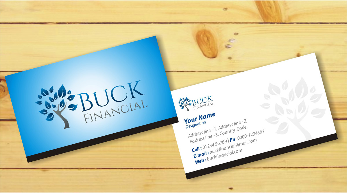 Visitenkarten-Design von kiyos creativities für Buck Financial Group | Design #4001407