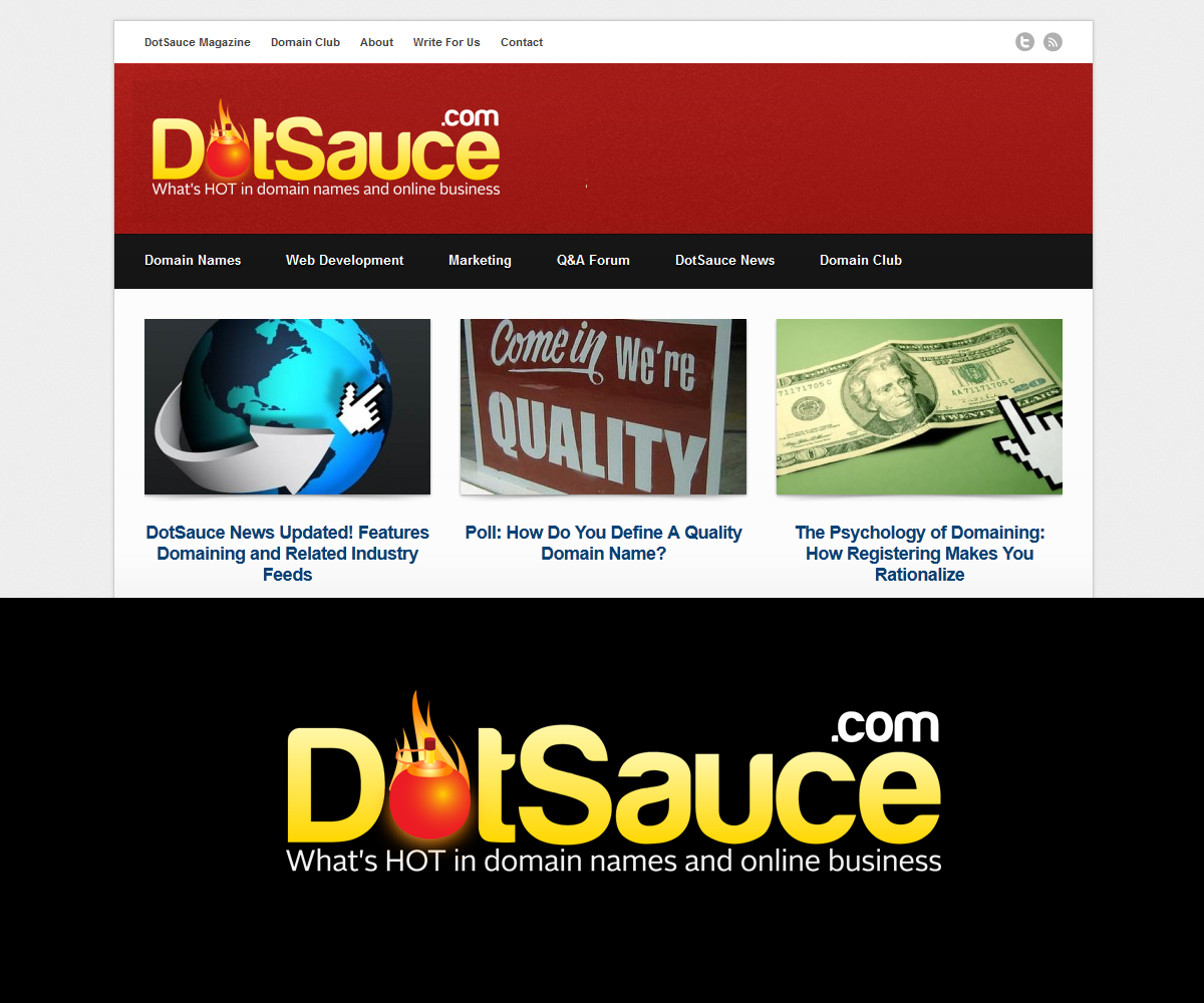 Logo Design by keyza for DotSauce Magazine | Design #1092923