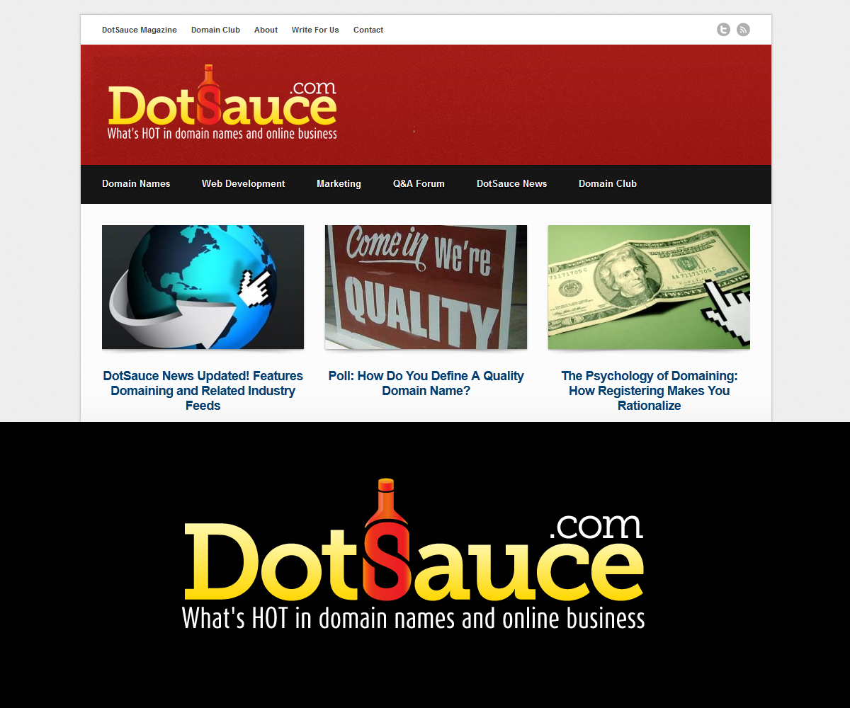 Logo Design by keyza for DotSauce Magazine | Design #1098719