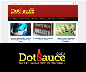 Logo Design by keyza for DotSauce Magazine | Design: #1098719