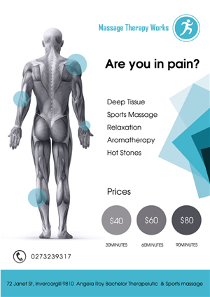 Massage Therapy Works | Design de Poster par Alpha & Omega