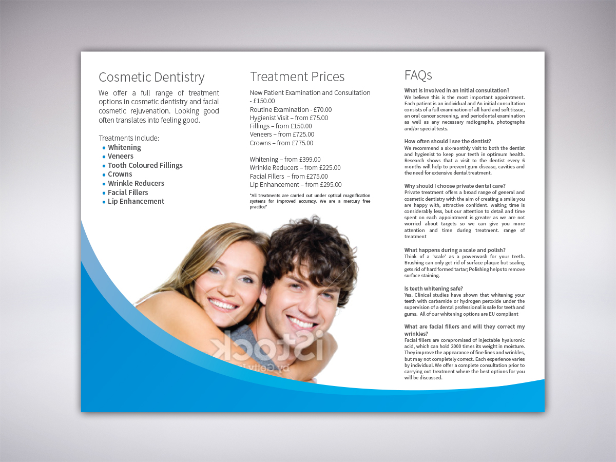 Broschüren-Design von LR Design für St Peter''s Studio Dental Clinic | Design #4050407