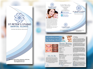 Design de Brochure par Prechezy pour St Peter''s Studio Dental Clinic | Design : #4017577