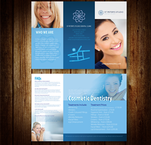 Brochure Design by AngelGu for St Peter''s Studio Dental Clinic | Design #4079802