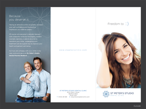 Design de Brochure par Yaw Tong pour St Peter''s Studio Dental Clinic | Design : #4003399