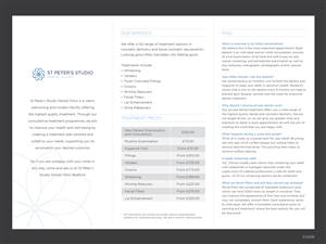 Design de Brochure par Yaw Tong pour St Peter''s Studio Dental Clinic | Design : #4135574
