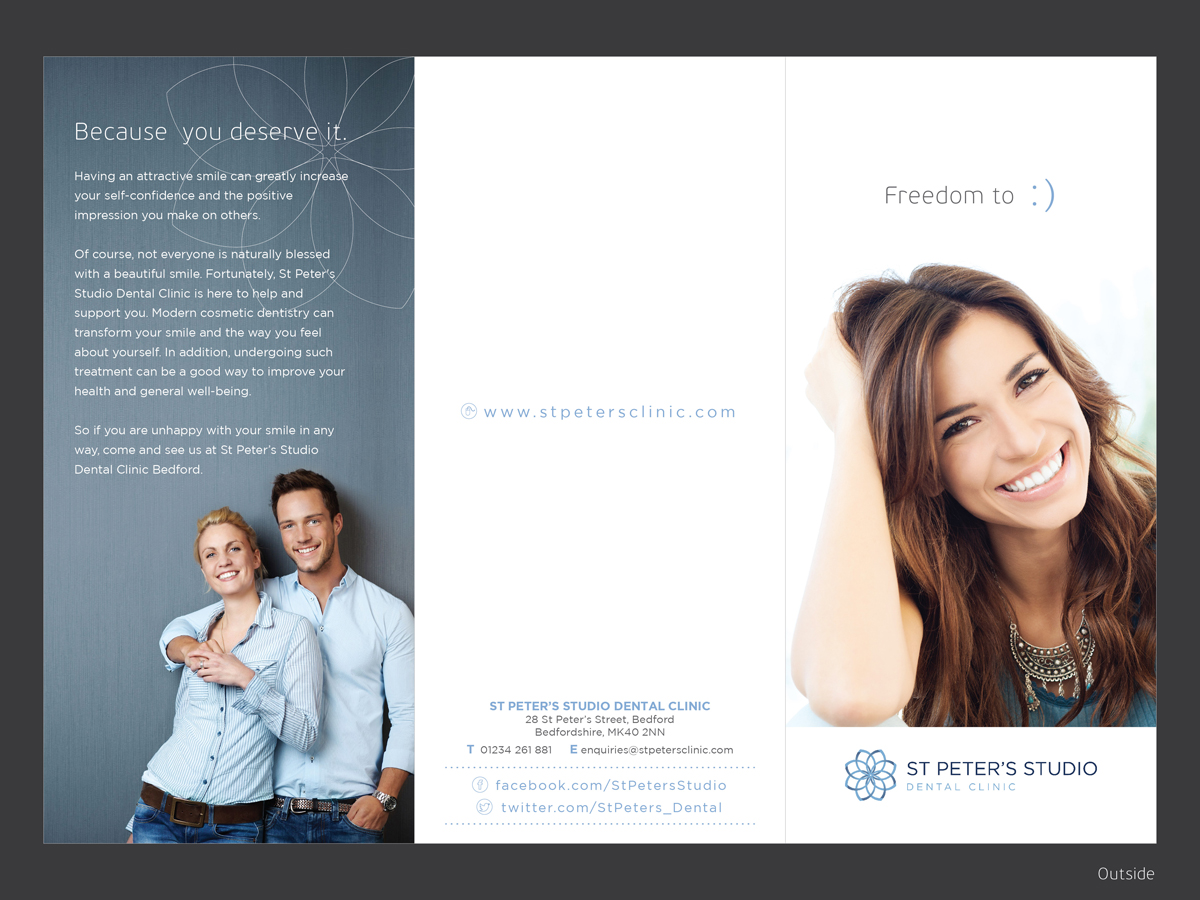 Design de Brochure par Yaw Tong pour St Peter''s Studio Dental Clinic | Design : #4172828