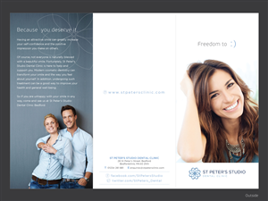 Brochure Design by Yaw Tong for St Peter''s Studio Dental Clinic | Design #4172828