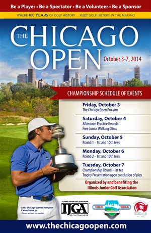 The Chicago Open promotional poster | Diseño de Póster por earldesigns