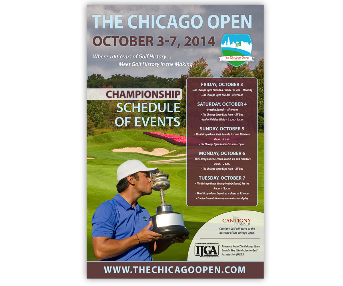 Poster Design by LTC design for The Chicago Open | Design #4018231
