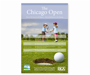 Poster Design by Sanborn Creative for The Chicago Open | Design: #4018914
