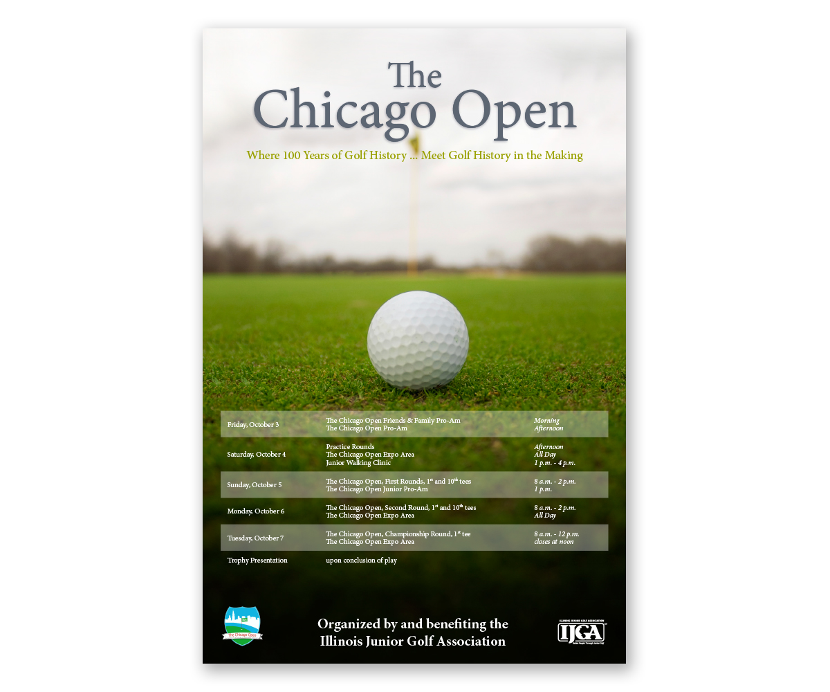 Poster Design by Sanborn Creative for The Chicago Open | Design #4048924