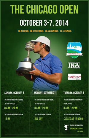 The Chicago Open promotional poster | Diseño de Póster por eMango