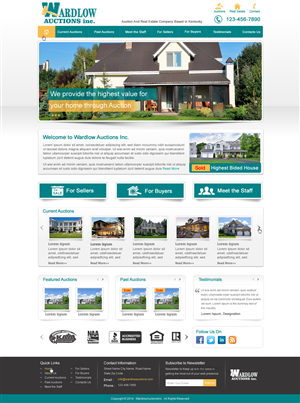 Wordpress Design by harmi_199 for AuctionServices.com, Inc. | Design: #4011983