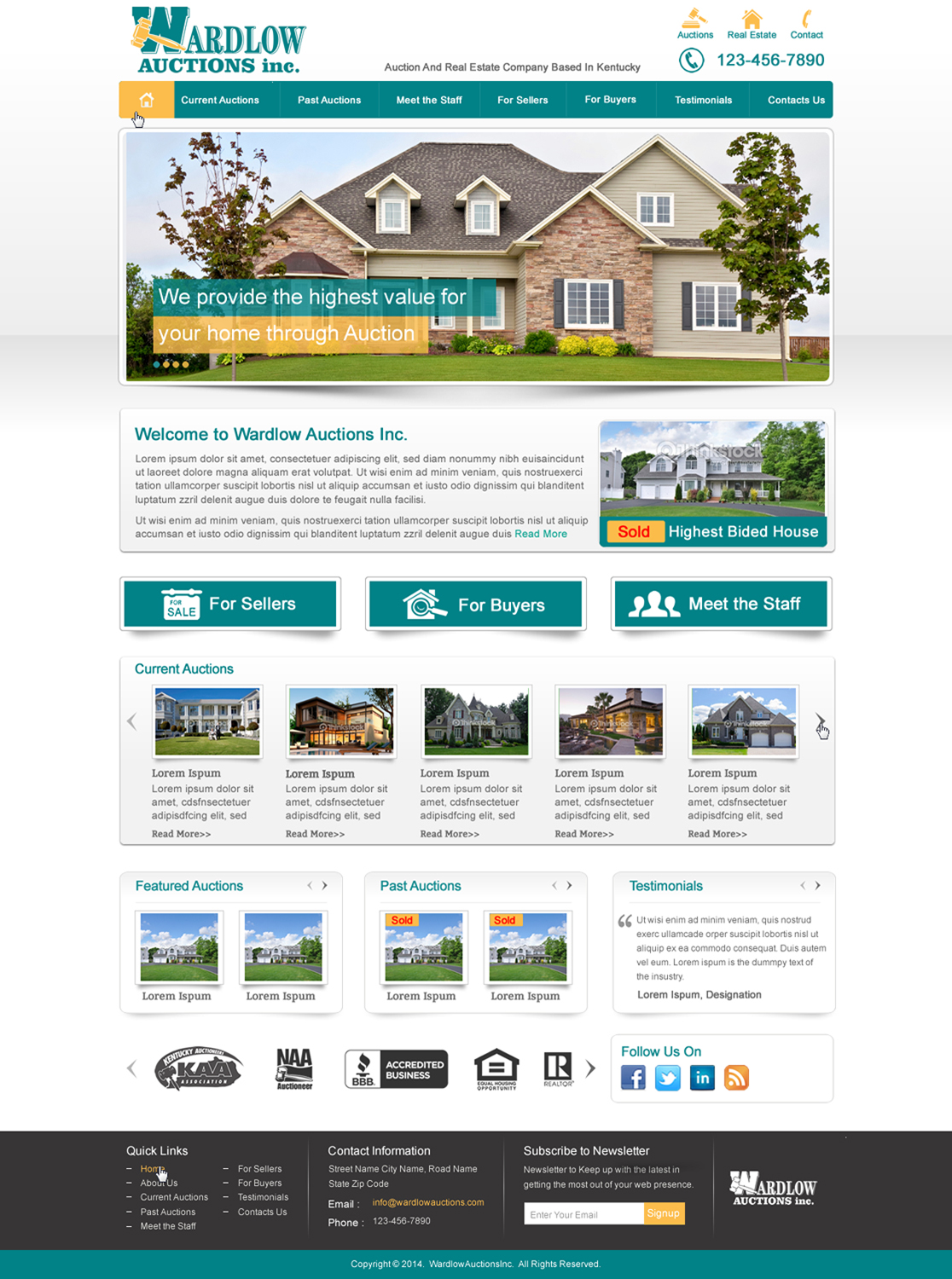 Wordpress Design by harmi_199 for AuctionServices.com, Inc. | Design #4012018