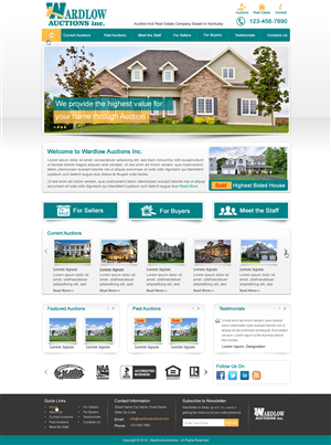 Wordpress Design by harmi_199 for AuctionServices.com, Inc. | Design: #4012018
