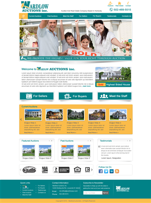Wordpress Design by harmi_199 for AuctionServices.com, Inc. | Design: #4013069