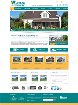 Wordpress Design by harmi_199 for AuctionServices.com, Inc. | Design: #4013072