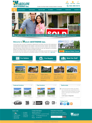 Wordpress Design by harmi_199 for AuctionServices.com, Inc. | Design: #4013077