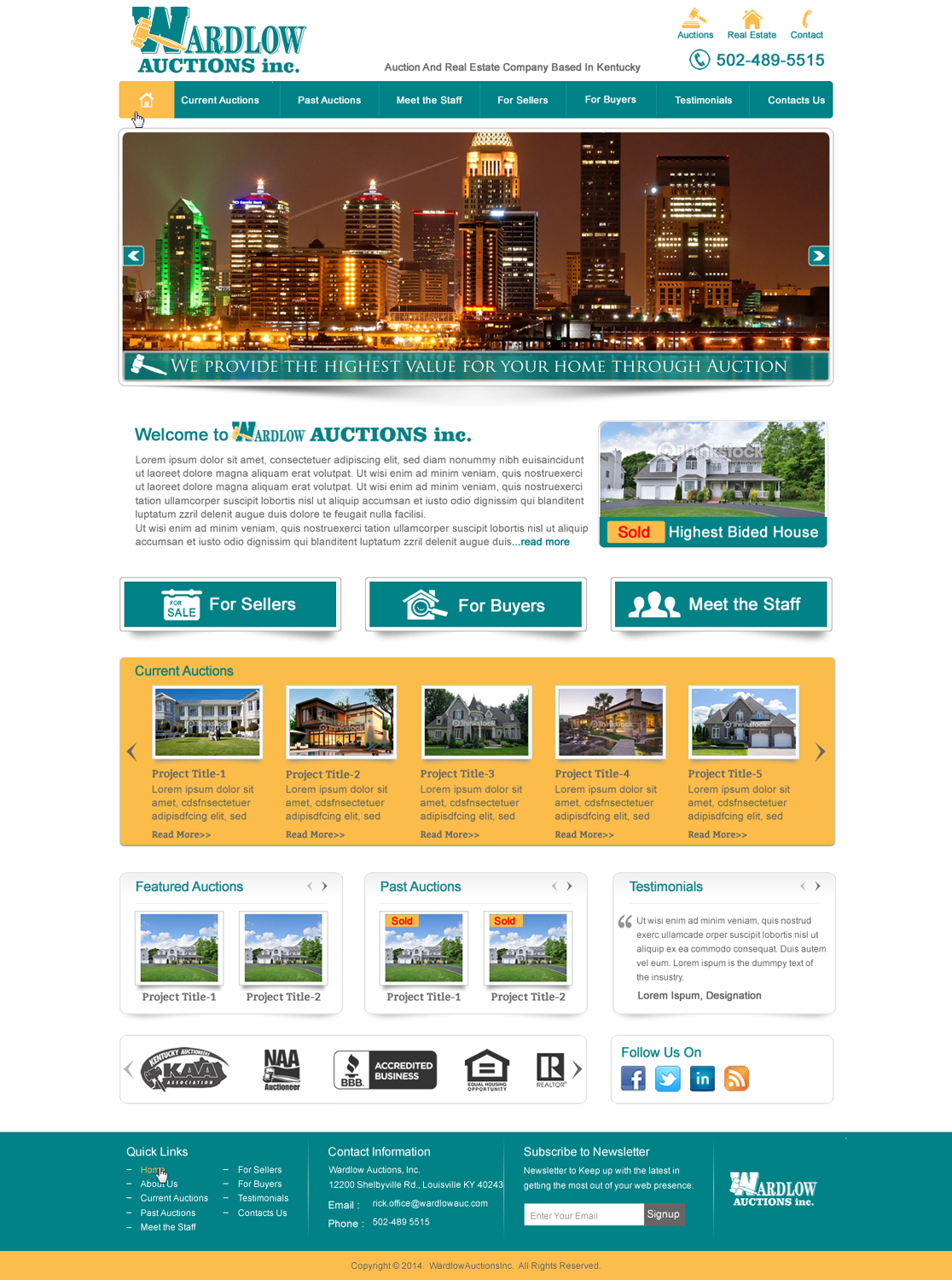 Wordpress Design by harmi_199 for AuctionServices.com, Inc. | Design #4013083
