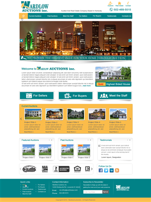 Wordpress Design by harmi_199 for AuctionServices.com, Inc. | Design: #4013083
