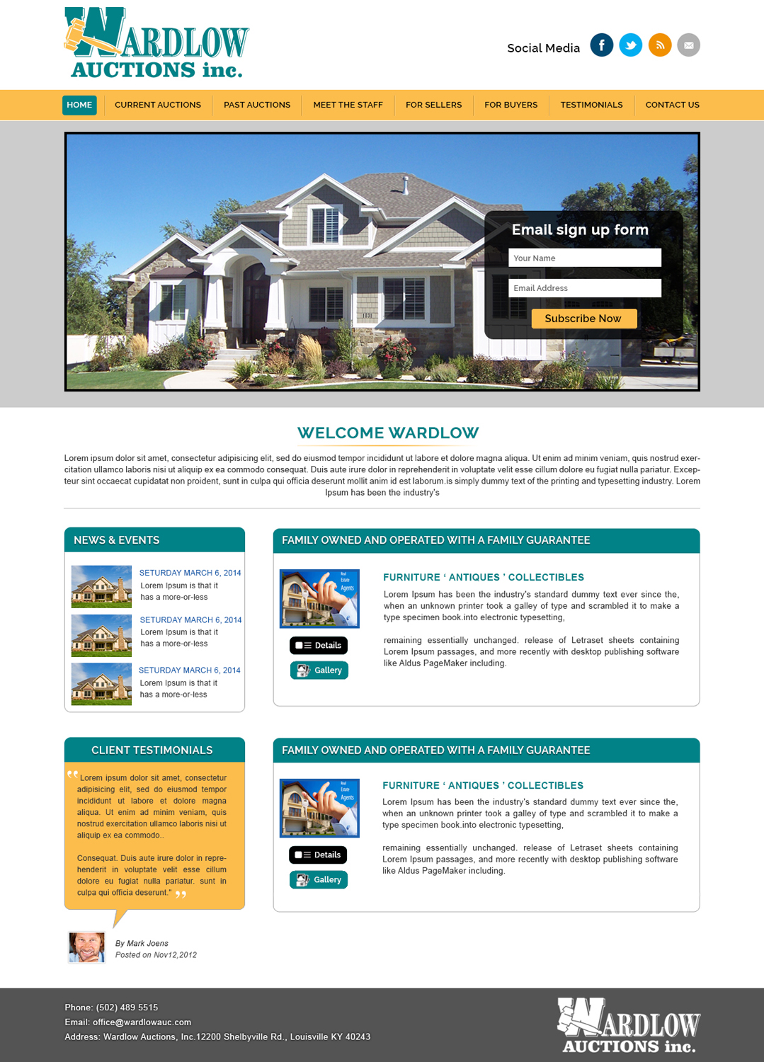 Wordpress Design by webxvision for AuctionServices.com, Inc. | Design #4013749