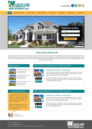 Wordpress Design by webxvision for AuctionServices.com, Inc. | Design: #4013749