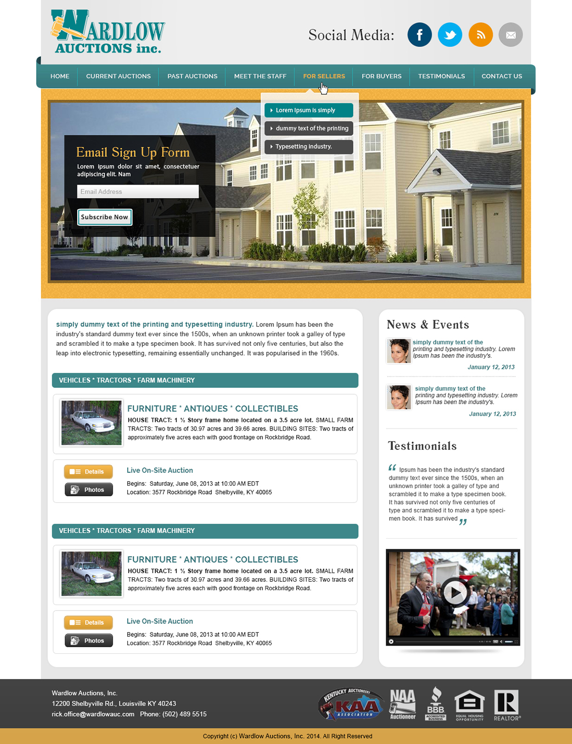Wordpress Design by webxvision for AuctionServices.com, Inc. | Design #4021130