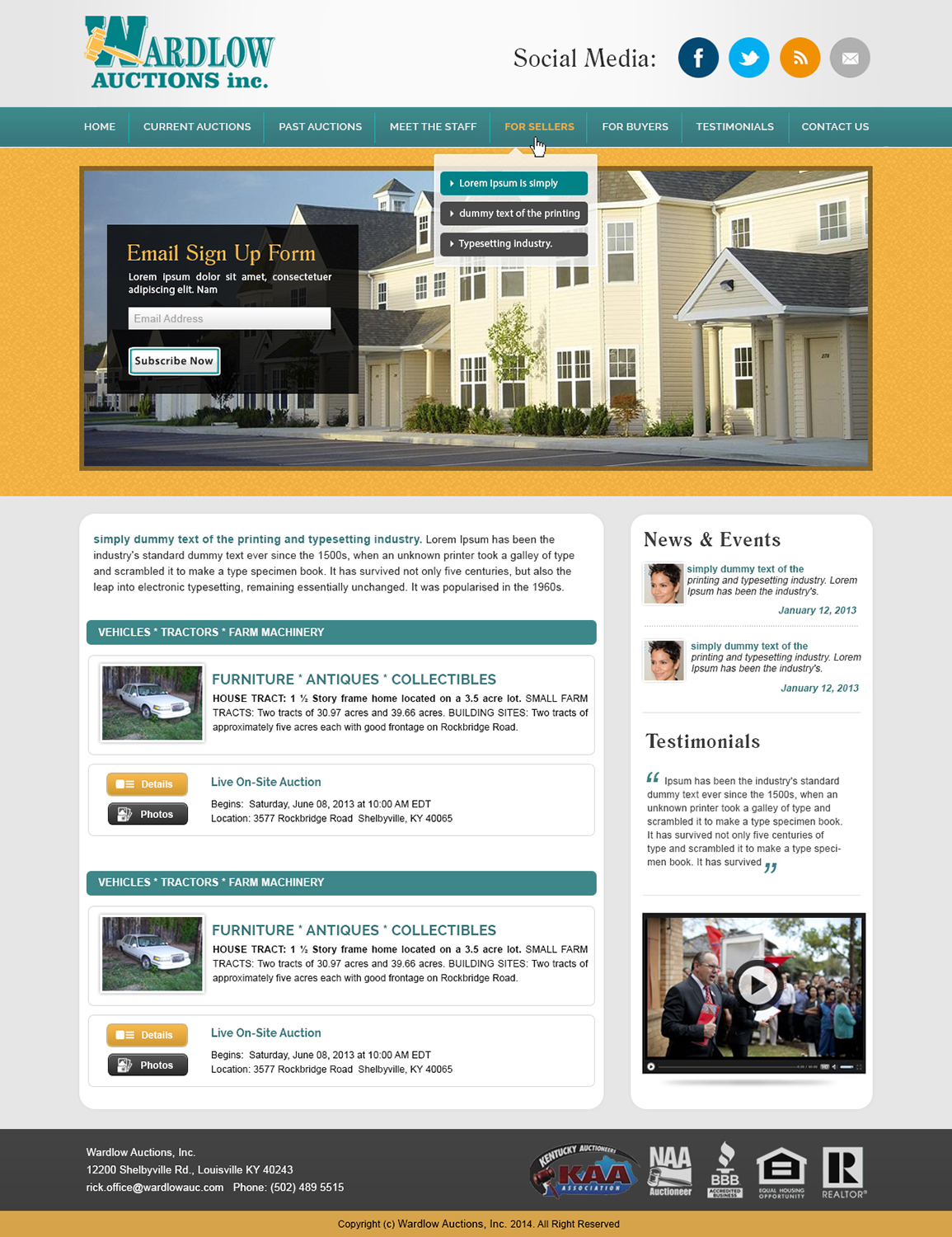 Wordpress Design by webxvision for AuctionServices.com, Inc. | Design #4021136
