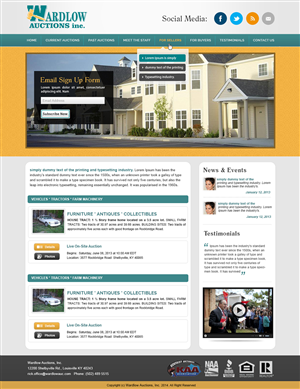 Wordpress Design by webxvision for AuctionServices.com, Inc. | Design: #4021136