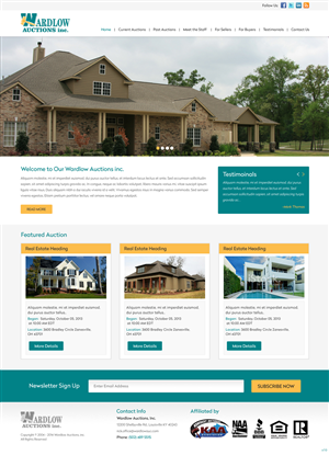 Wordpress Design by pb for AuctionServices.com, Inc. | Design #4014632