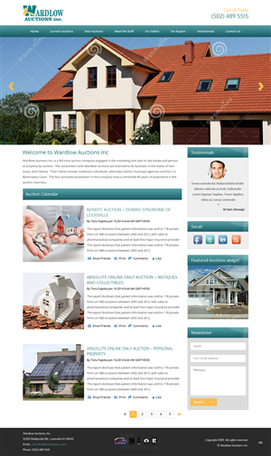 Wordpress Design by pb for AuctionServices.com, Inc. | Design: #4014644